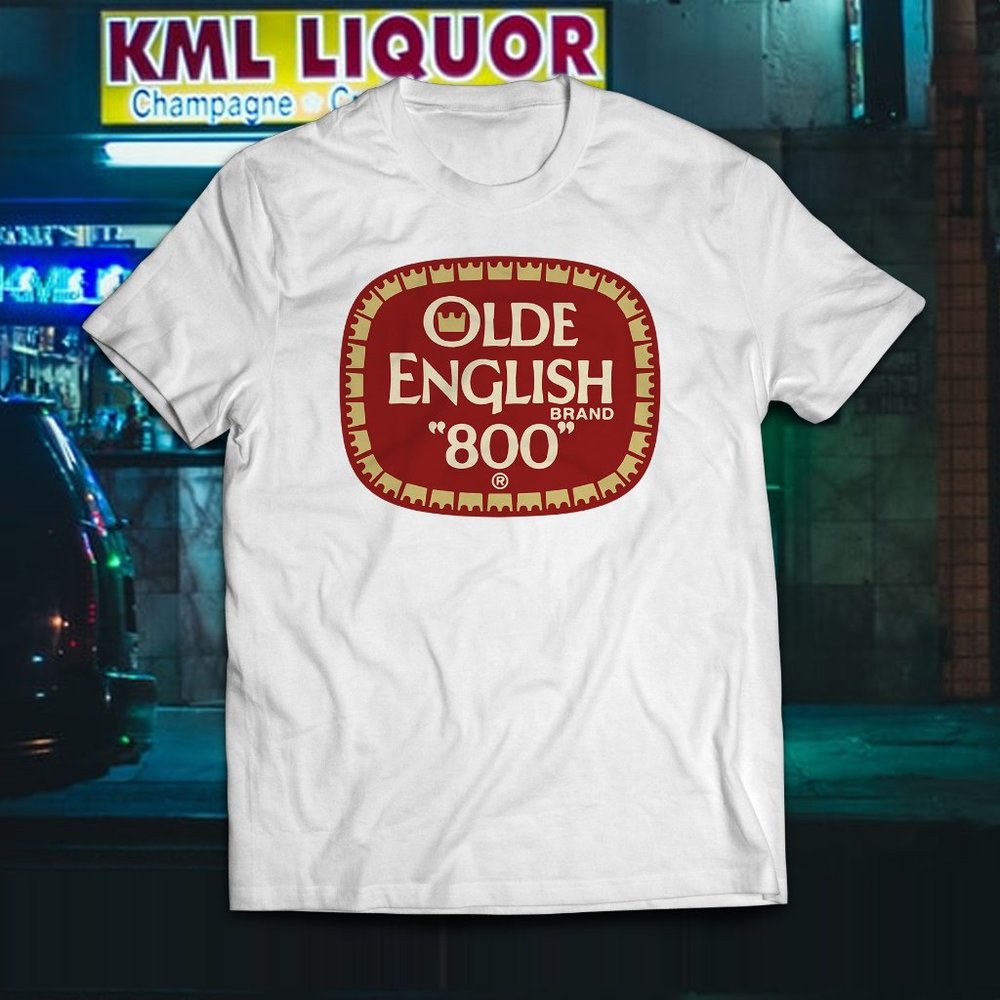 Olde English 800 White Malt Liquor Logo Tee
